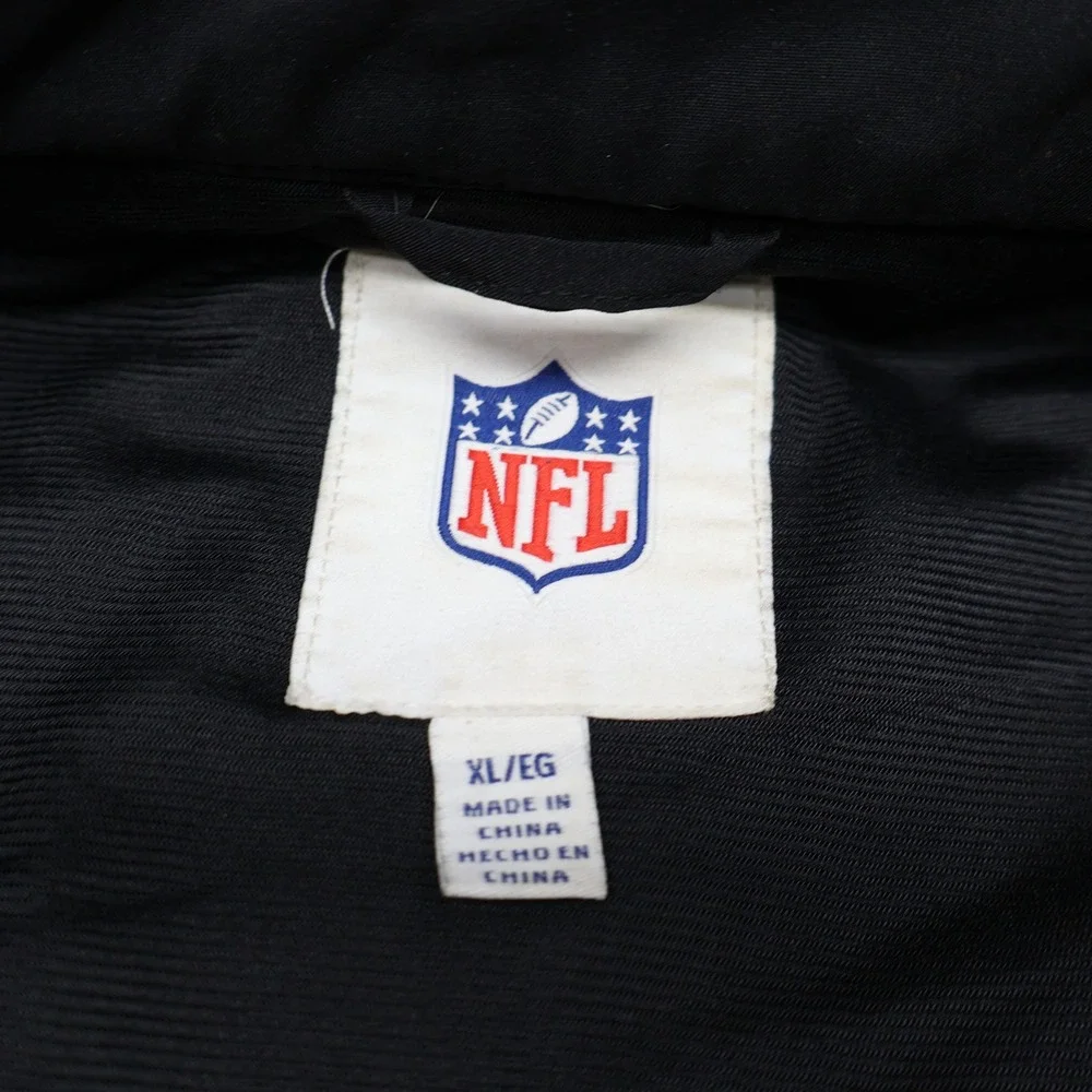 Denver Broncos Jacket Men XL NFL Black Softshell Fleece Lined Wind Rain Football